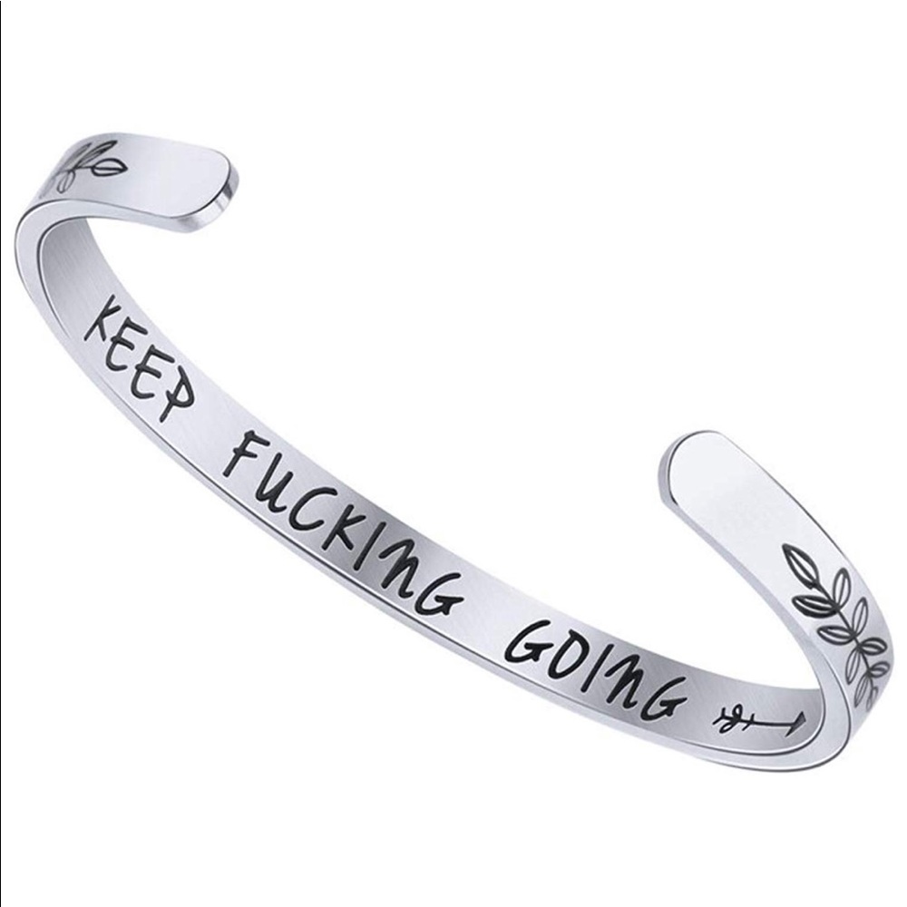 Keep F*in Going Bracelet